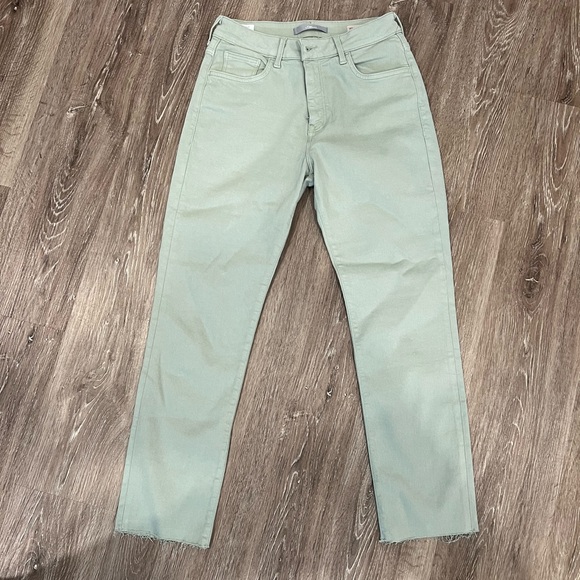 Mavi jeans, green, size 28, raw edge hem - Picture 2 of 6